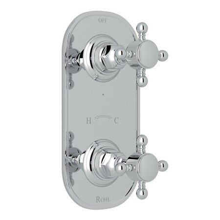 Rohl Italian Bath Trim For 1/2" Thermostatic/Diverter Control Rough Valve A4964XMAPC